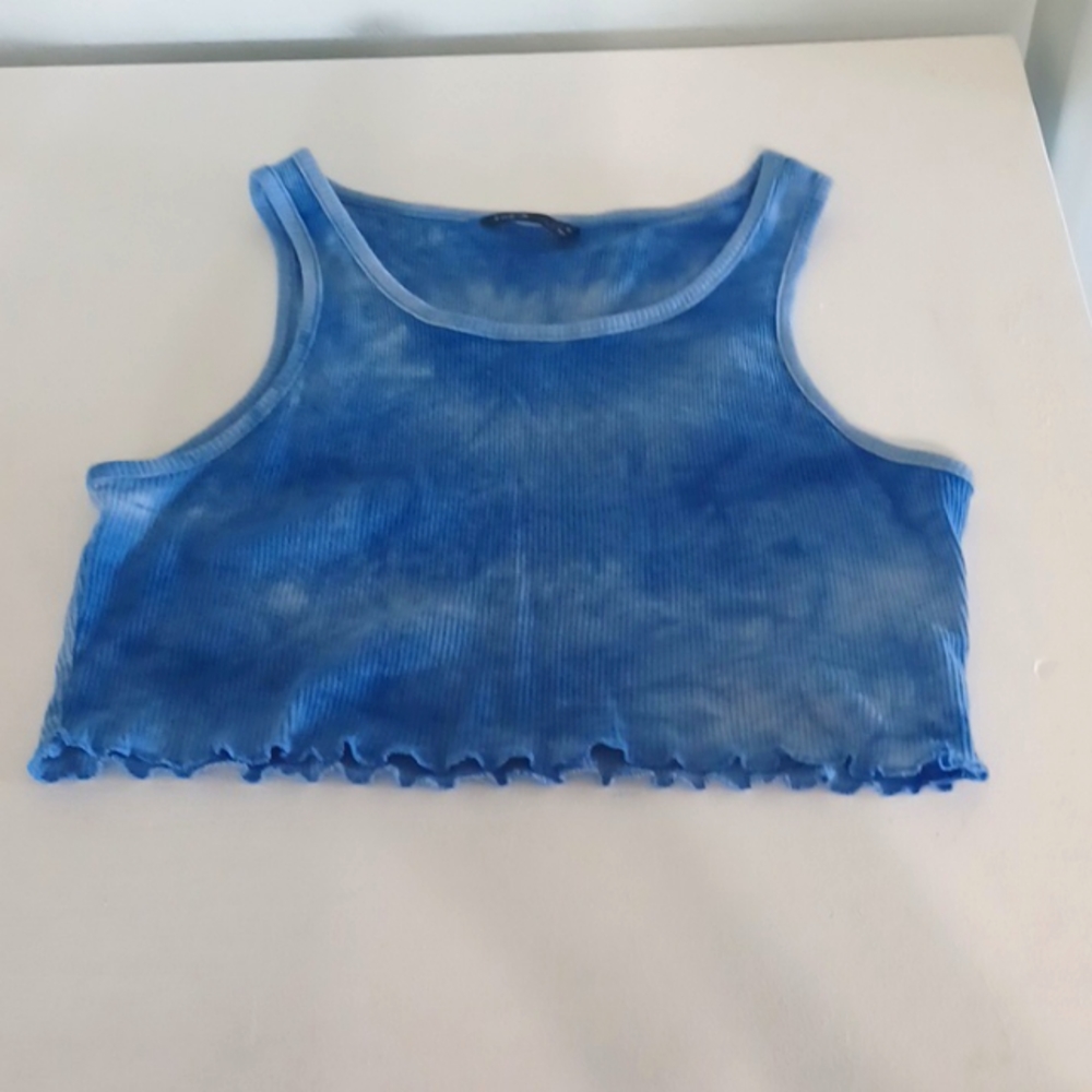 Shein small crop top, blue